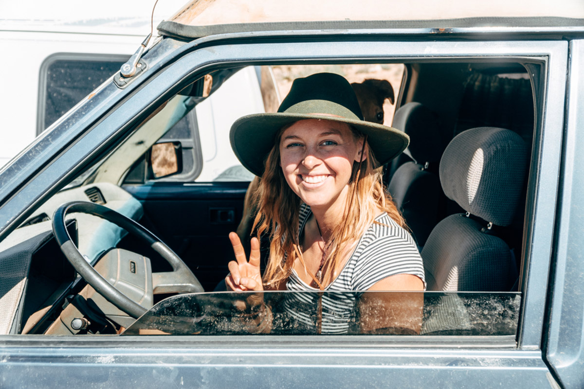 Dans son van Toyota de 1987, l'Américaine Kathleen Morton (32 ans) mène la vie dont elle rêvait : libre, consciente et proche de la nature et d'elle-même.